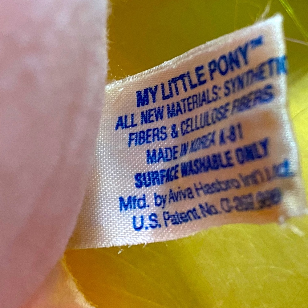 MY LITTLE PONY G1 VTG 1984 ORIGINAL HASBRO SOFTIES PARASOL RAINBOW PONY PLUSH - Picture 16 of 16